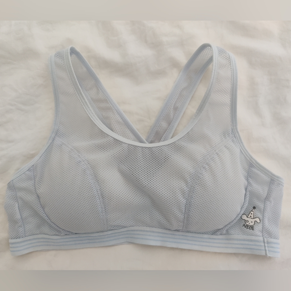 Baby blue bra